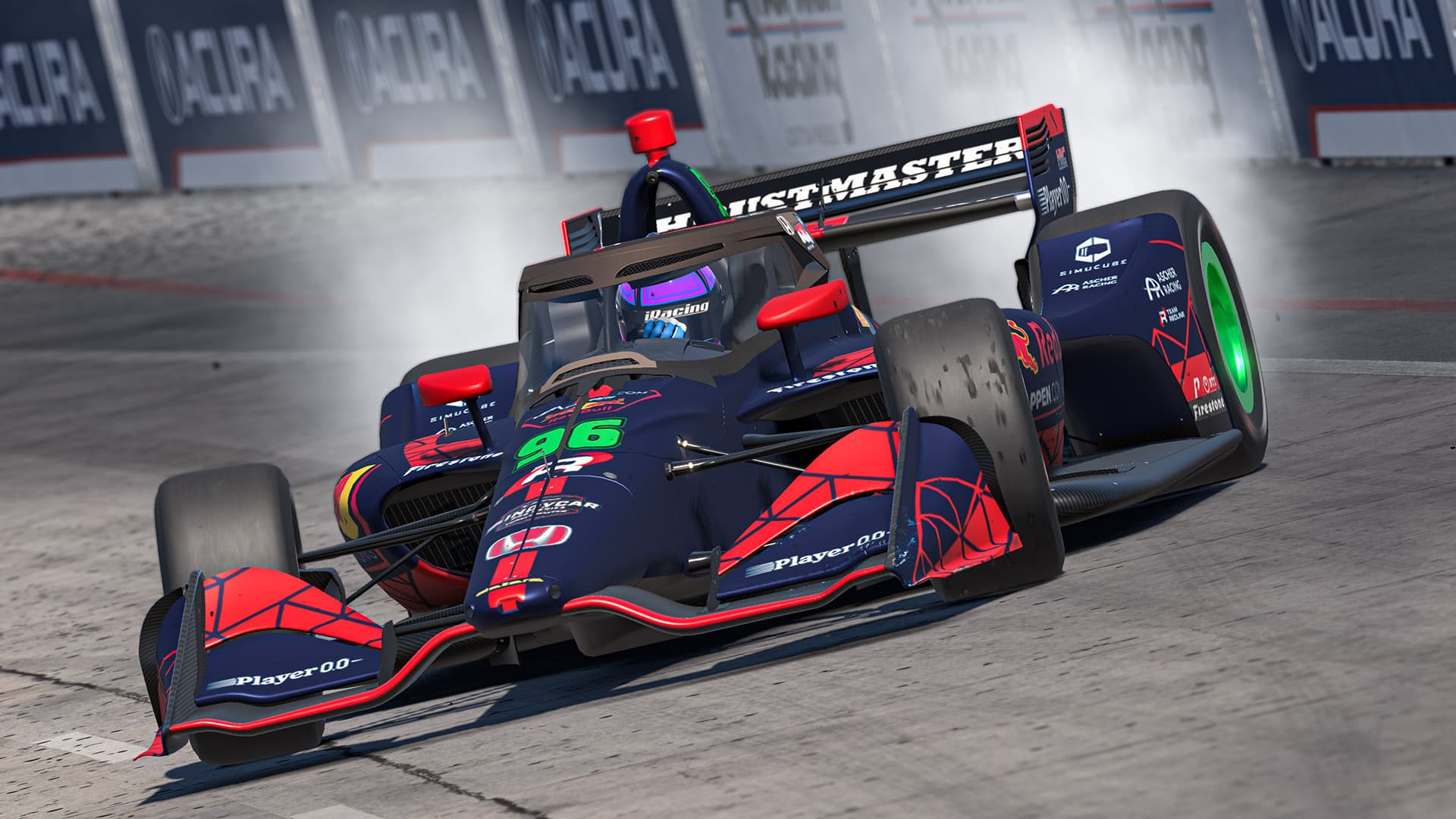 Luke McKeown dominates INDYCAR Thrustmaster iRacing Pro Series season opener at Long Beach