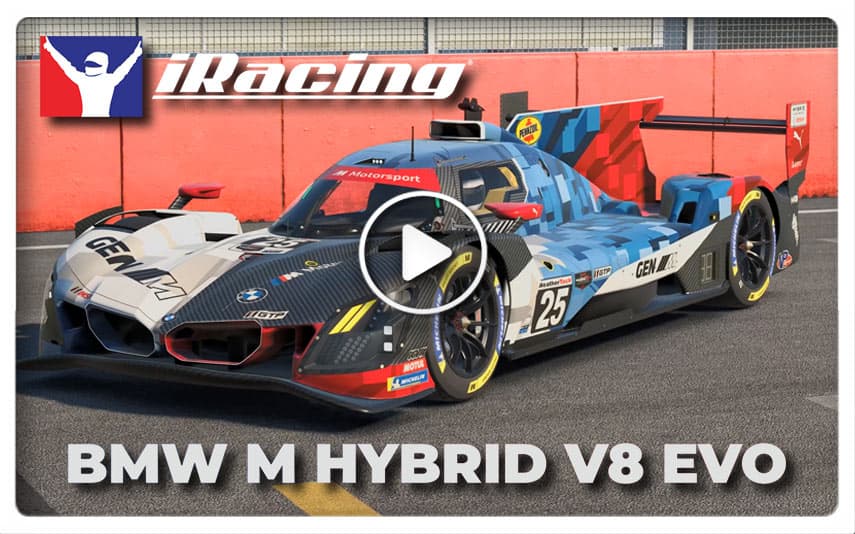 iRacing – BMW M Hybrid V8 Evo Preview Video